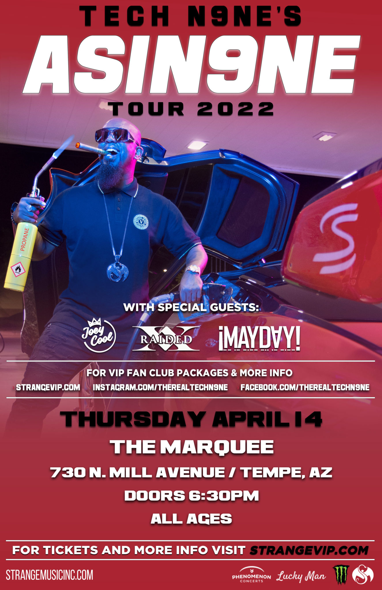 Tech N9ne ASIN9NE TOUR Phenomenon Concerts